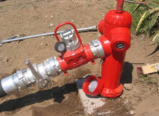 controle debit et pression hydrants